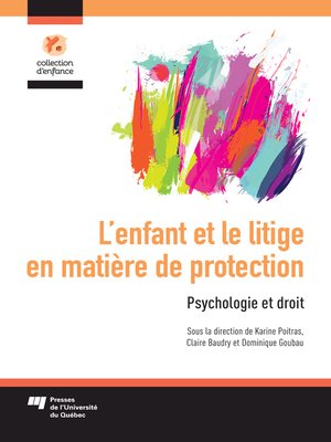 cover image of L'enfant et le litige en matière de protection
